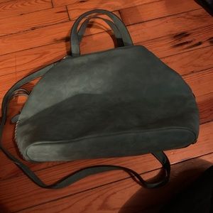 Green faux suede Free People Bag